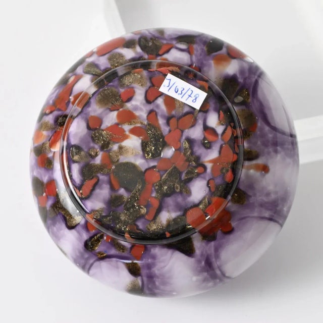 Purple Honeycomb Spatter Glass Box from Franz Welz, 1920s For Sale - Image 6 of 10