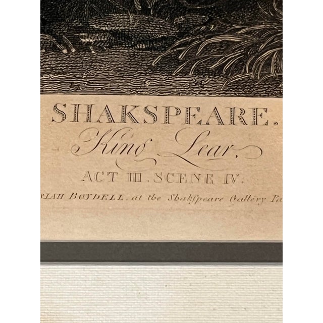 1793 William Sharp After Benjamin West “King Lear” Boydell Shakespeare Gallery Engraving, Framed For Sale In West Palm - Image 6 of 11