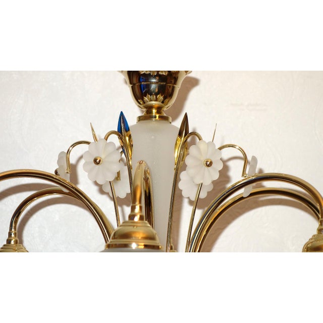 Antique Gilded Metal and Glass Chandelier from Unbekannt, 2000s, in Very Good conditions. Designed from 2000 I have...