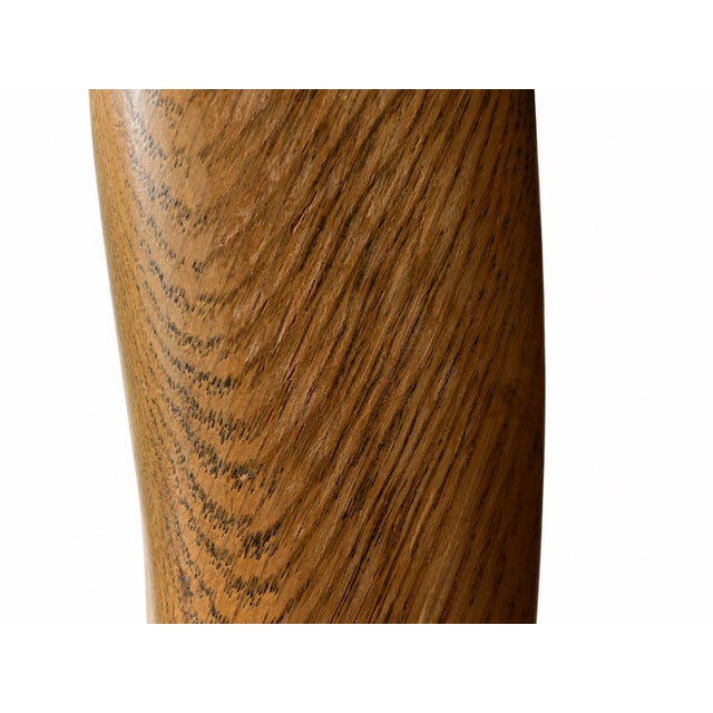 Cream Vintage Queen Anne Solid Oak Occasional Chair With Intricately Carved Ball and Claw Feet For Sale - Image 8 of 12