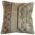 Small square pillow made from a shabby chic Turkish rug. 15'' x 15''
