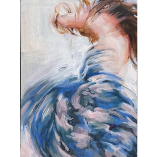 Blur of Becoming by Michelle Jader | Oil on panel Abstract representation of movement and emotion. For Sale