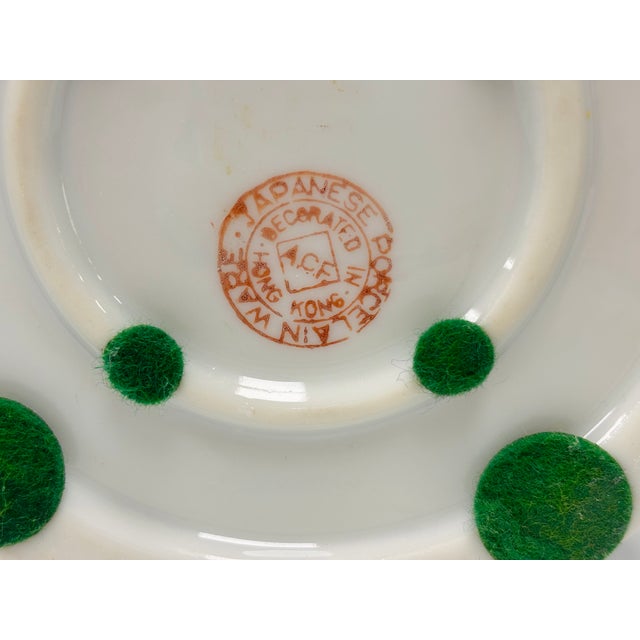 Vintage Large Rose Medallion Canton Vase, Japanese Porcelain - Hand Painted in Hong Kong For Sale - Image 13 of 13