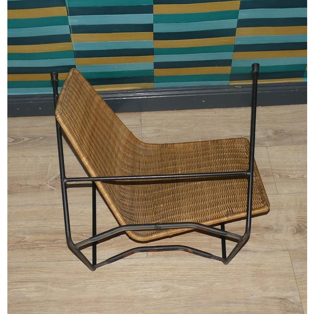 Basket Chairs in Rattan and Metal from Gian Franco Legler, 1950s, Set of 2 For Sale - Image 6 of 15