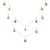 Sapphire Teardrop Shape Two Strand Chain Necklace 18k Yellow Gold For Sale