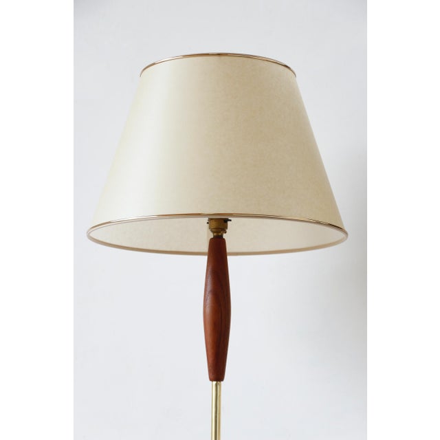 Brown Vintage Teak Floor Lamp, 1960s For Sale - Image 8 of 11