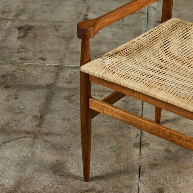 Gio Ponti Cane Seat Armchair for Knoll International For Sale - Image 17 of 18