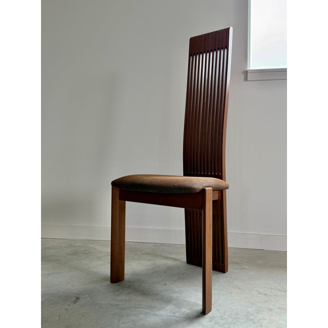 Pietro Costantini for Ello Postmodern High Back Dining Chairs, Set of 8 (Italy) For Sale - Image 14 of 17