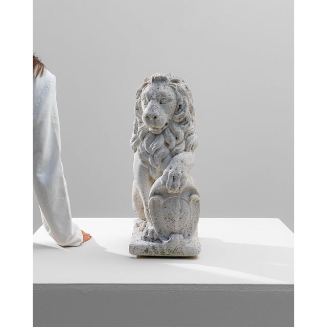 20th Century French Concrete Lion Sculpture For Sale - Image 17 of 18