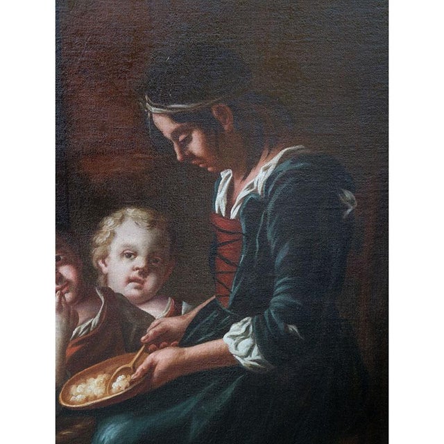 Giacomo Francesco Cipper Known as Il Todeschini, Family Scene, 1600s-1700s, Oil on Canvas, Framed For Sale - Image 7 of 12