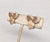 Metal Vintage 1980s Signed Panetta Goldtone & Clear Rhinestone Clip Earrings-2 Pieces For Sale - Image 7 of 11