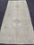Textile Muted Turkish Oushak Carpet With Two Diamond Medallions in Blue and Gray For Sale - Image 7 of 12