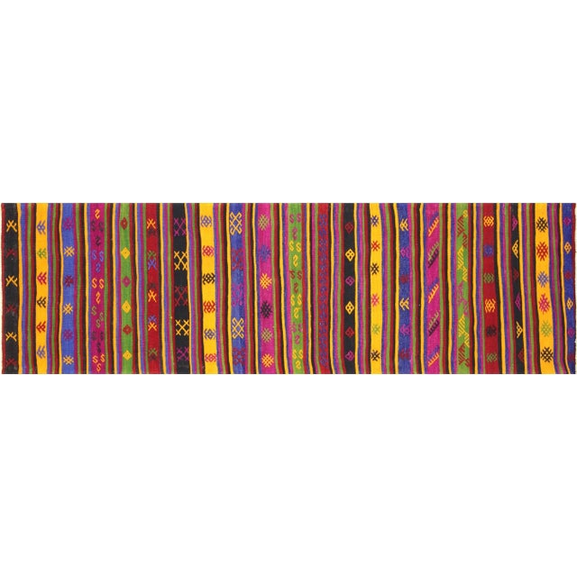 Textile 1960s Turkish Kilim Runner For Sale - Image 7 of 7