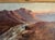 Original on canvas by British landscape painter F. Walters depicting a dramatic Scottish Highland river beneath sunlit...
