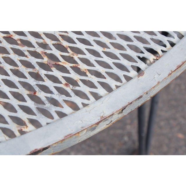 John Salterini Salterini Mid Century Modern 'Radar' Round Iron Outdoor Coffee Table For Sale - Image 4 of 18