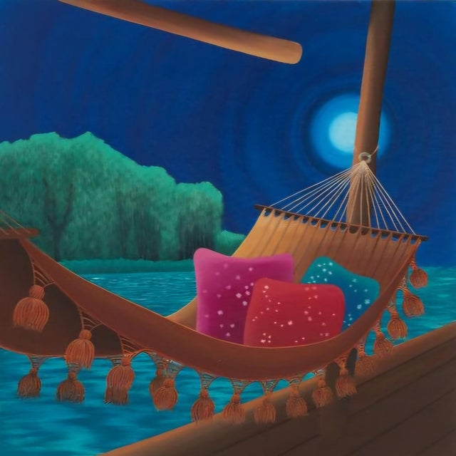 Contemporary Marta Rynkiewicz, Where the Stars Sleep, 2025, Acrylics on Canvas For Sale - Image 3 of 3