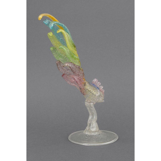 Murano Art Glass Pheasant Sculpture For Sale In New York - Image 6 of 9