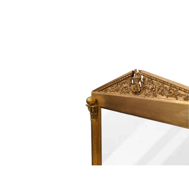 Victorian 19th Century Giltwood Occasional Mirror in the Style of Sir Lawrence Alma-Tadema For Sale - Image 3 of 6