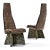 8 Restored Adrian Pearsall Craft Associates Bronze Brown and Black Brutalist Dining Chairs For Sale - Image 11 of 17