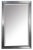 Wood Mirror With Beveled Glass With Silver Giltwood-Style Frame For Sale - Image 7 of 7