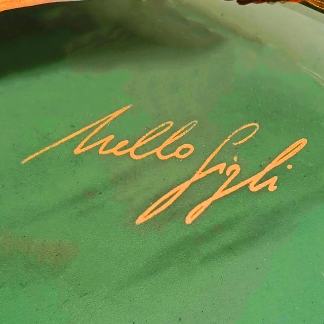 Glasses and Tray in Murano Glass with Hand-Decorated 24 Karat Gold Finishes from GN Murano, 1970s, Set of 7 For Sale - Image 9 of 11