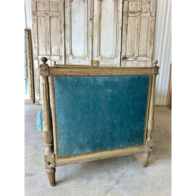 Green Louis XVI Daybed, 1800s For Sale - Image 8 of 14