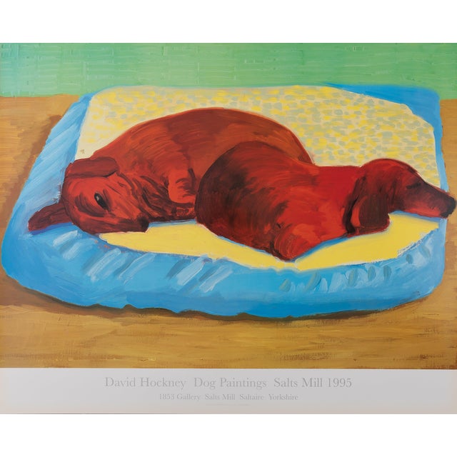Sleeping Dogs Poster after David Hockney For Sale