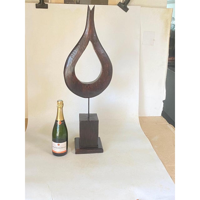Large Modern Abstract Wood Sculpture For Sale - Image 16 of 17