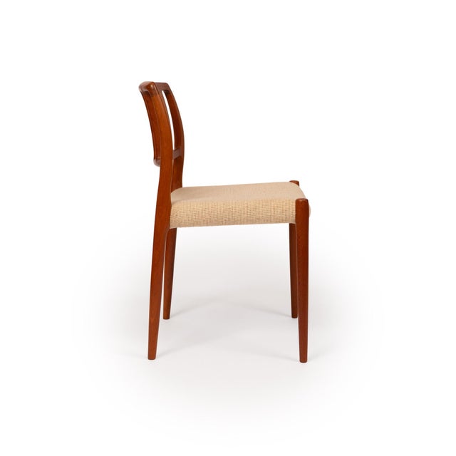 Vintage Danish Mid-Century Niels Otto Møller No. 83 Teak Dining Chairs (Set of 6) For Sale In San Francisco - Image 6 of 8