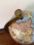 Blue Blue Globe on Wooden Stand With Brass Meridian For Sale - Image 8 of 9