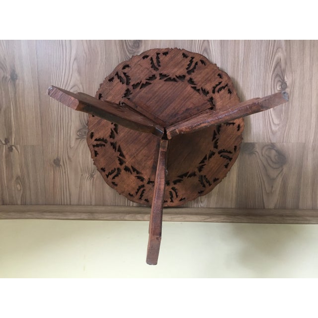 Wood Carved Teak Coffee Table, 1970s For Sale - Image 7 of 12