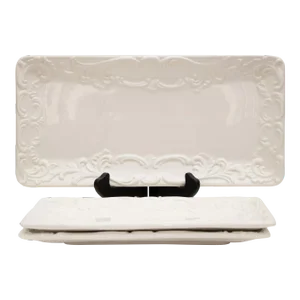 Italian Handmade Ceramic Serving Platters- Set of 3