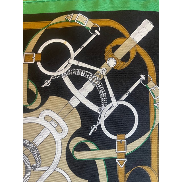 French Hermès Éperon D’or 1989 Gavroche Silk Scarf Designed by Henry D’Origny For Sale - Image 3 of 10