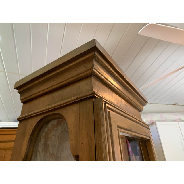 1960s Mid Century Obelisk Curio Cabinet For Sale - Image 4 of 12