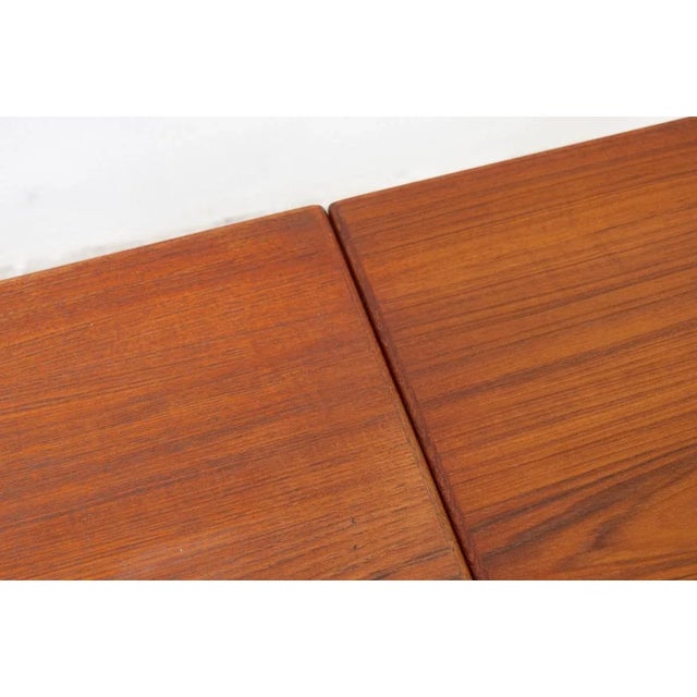 Scandinavian Dining Table in Teak by Peter Hvidt & Orla Mølgaard Nielsen, 1950s For Sale - Image 10 of 11