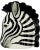 Black Vintage Zebra Head Ceramic Planter Vase 9" Mid Century Safari Decor For Sale - Image 8 of 12