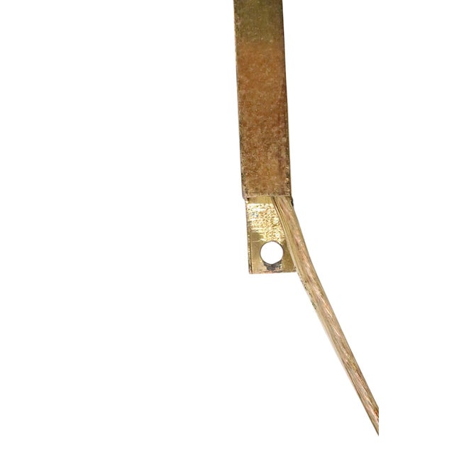 1970's Hollywood Regency Style Brass Flex Arm Wall Sconces - a Pair For Sale - Image 10 of 12