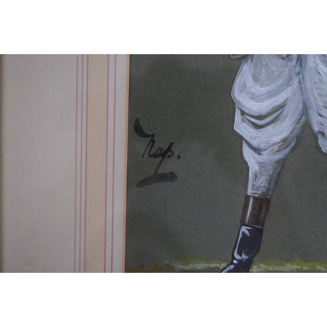 Sam Loates (1865-1932) Jockey Pastel Watercolour Caricature Portrait by Nap For Sale In New York - Image 6 of 7
