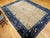 Antique Chinese Peking Rug, Wool Pile, Tan Field, Navy Border, 9' x 12' For Sale - Image 17 of 17