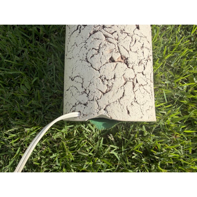 Vintage Curtis Faux Plaster Botanical Table Lamp For Sale - Image 12 of 12