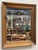 Antique primitive wood framed wall mirror. Stunning patina. Age wear. Wire for hanging.