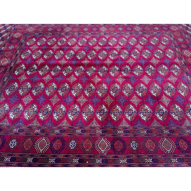 Large Vintage Bokhara Rug, 1980s For Sale - Image 4 of 16