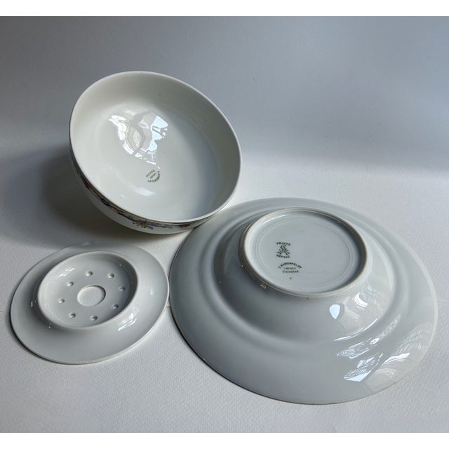 Vintage Limoges Covered Porcelain Butter - Cheese Dish For Sale - Image 13 of 17