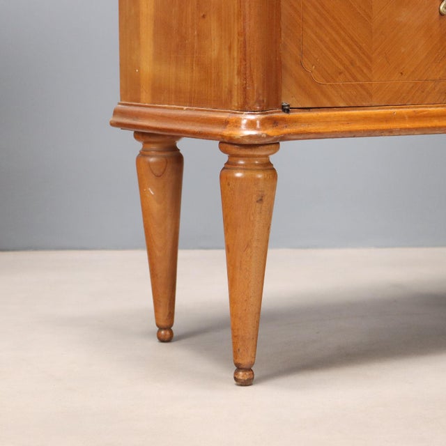 Vintage Mahogany Bedside Tables with Glass Tops, 1950s, Set of 2 For Sale - Image 6 of 10
