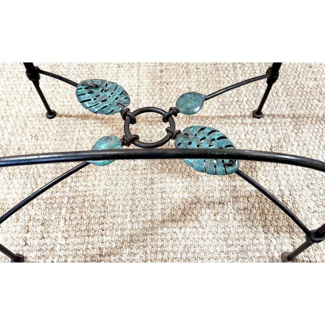 Modern Emilia Castillo Verdigris Bronze Frog & Lily Pad Motif Table For Sale - Image 3 of 18