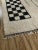 Ivory Contemporary Black White Checkerboard Wool Moroccan Rug For Sale - Image 8 of 15