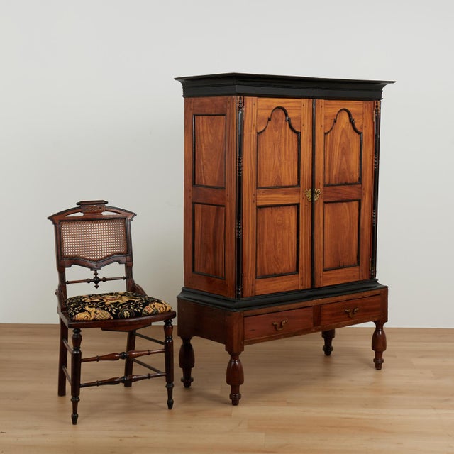 Antique Ceylonese Colonial Cupboard For Sale - Image 4 of 16