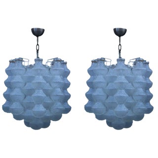 Murano Glass Bubble Pendants, 1960s, Set of 2 For Sale