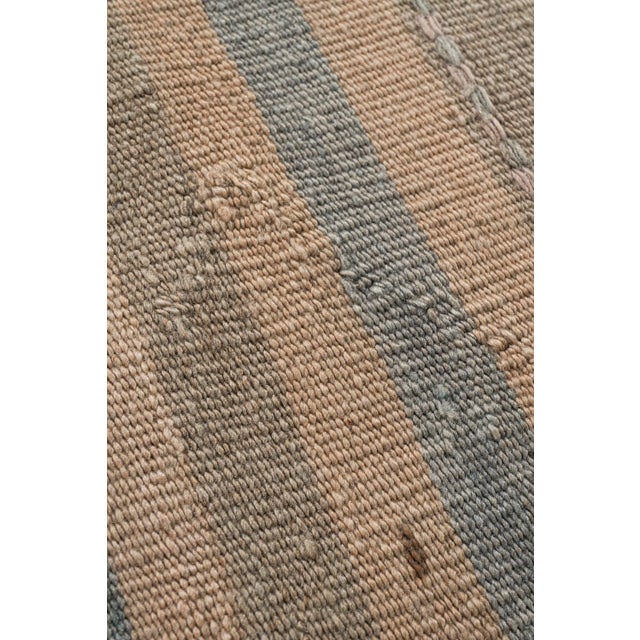 Vintage Circa 1940 Tan Turkish Kilim Flatweave Rug 5ft 1in X 11ft 2in For Sale - Image 4 of 14