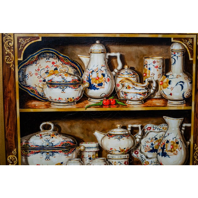 1980s Realistic Still Life Oil Painting by Torres For Sale - Image 4 of 7